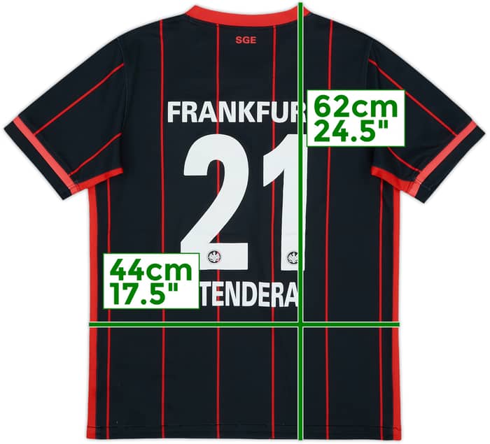 2015-16 Eintracht Frankfurt Home Shirt Stendera #21 - 6/10 - (L.Boys)