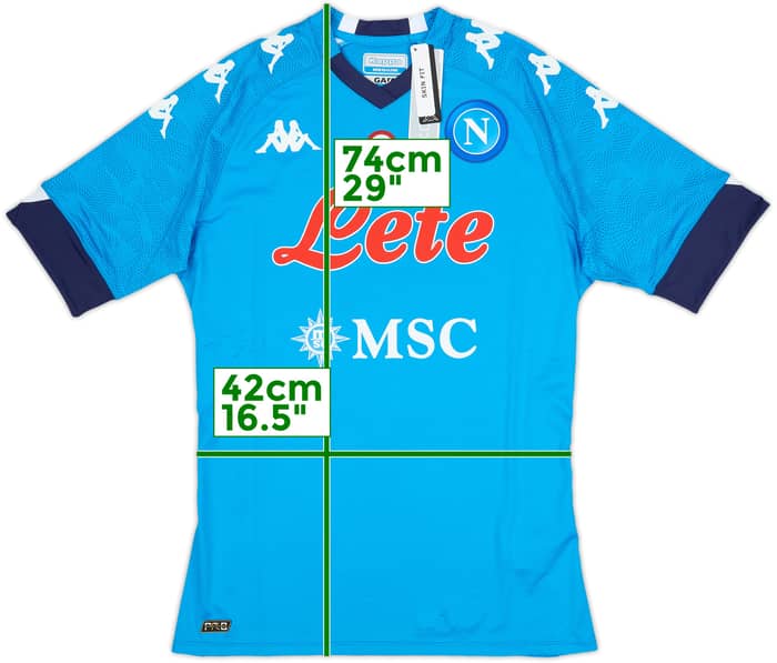 2020-21 Napoli Authentic Home Shirt (M)