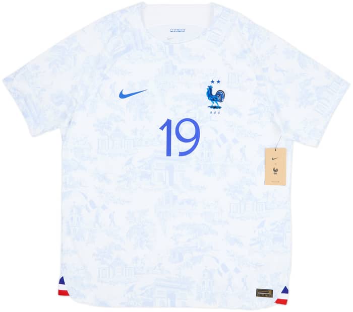 2022-23 France Authentic Away Shirt Benzema #19 (XL)