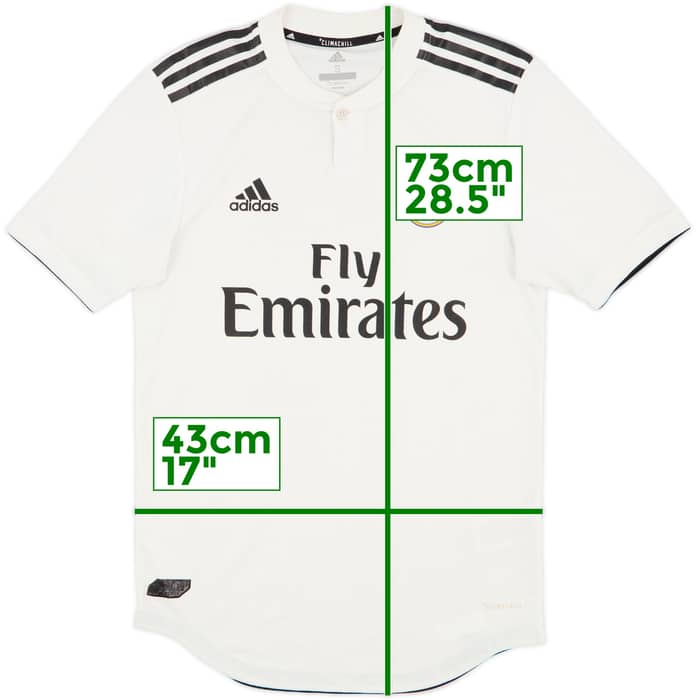 2018-19 Real Madrid Authentic Home Shirt - 6/10 - (S)