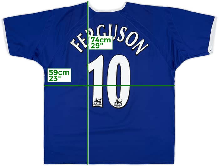 2003-04 Everton Home Shirt Ferguson #10 - 6/10 - (XL)