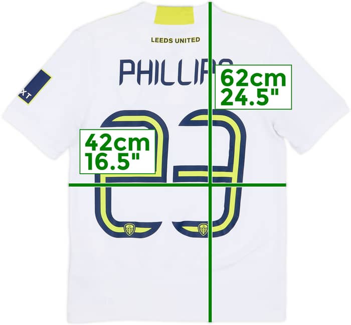2021-22 Leeds United Home Shirt Phillips #23 - 7/10 - (M.Boys)