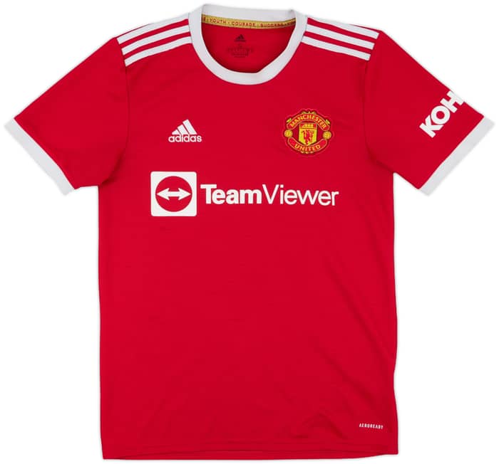 2021-22 Manchester United Home Shirt B.Fernandes #18 - 7/10 - (S)