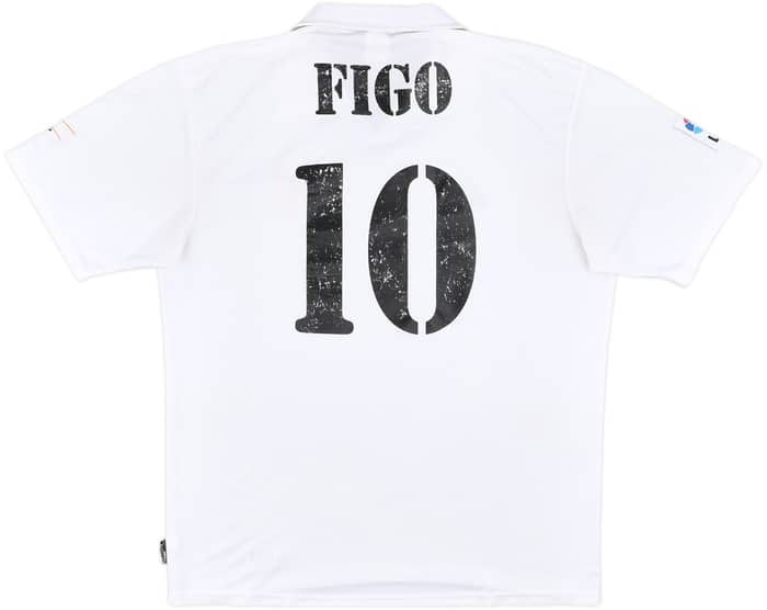 2001-02 Real Madrid Centenary Home Shirt Figo #10 - 5/10 - (XL)