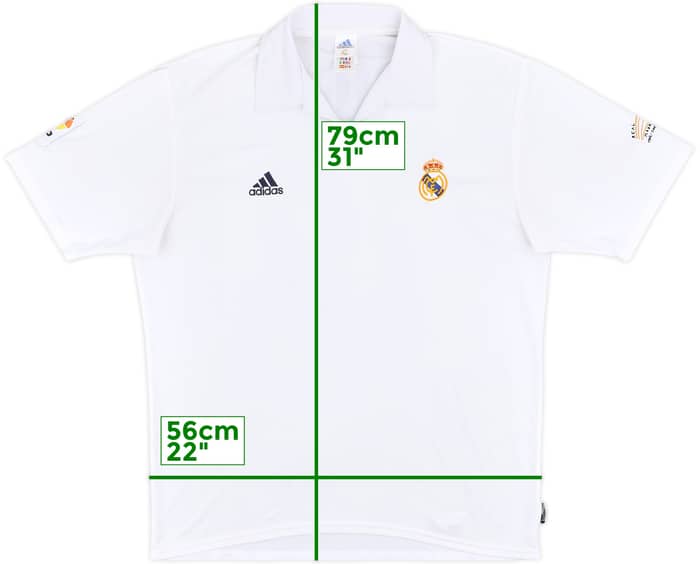2001-02 Real Madrid Centenary Home Shirt Figo #10 - 5/10 - (XL)