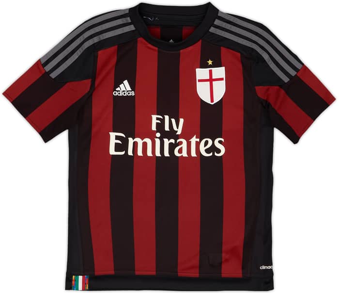 2015-16 AC Milan Home Shirt Montolivo #18 - 5/10 - (M.Boys)