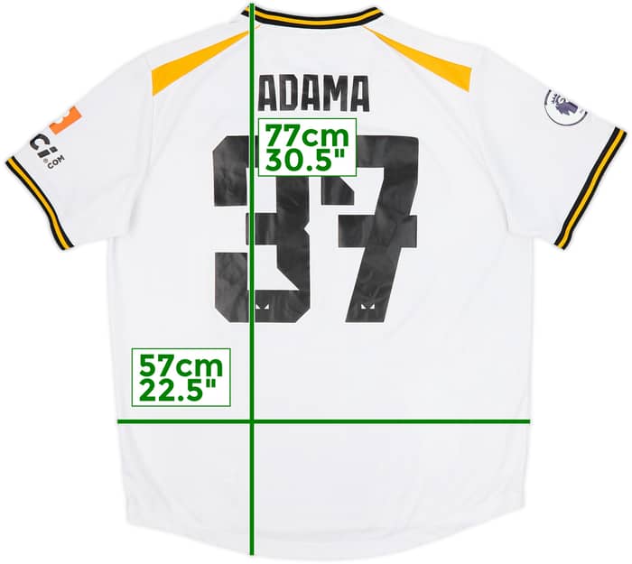 2021-22 Wolves Third Shirt Adama #37 - 5/10 - (XL)