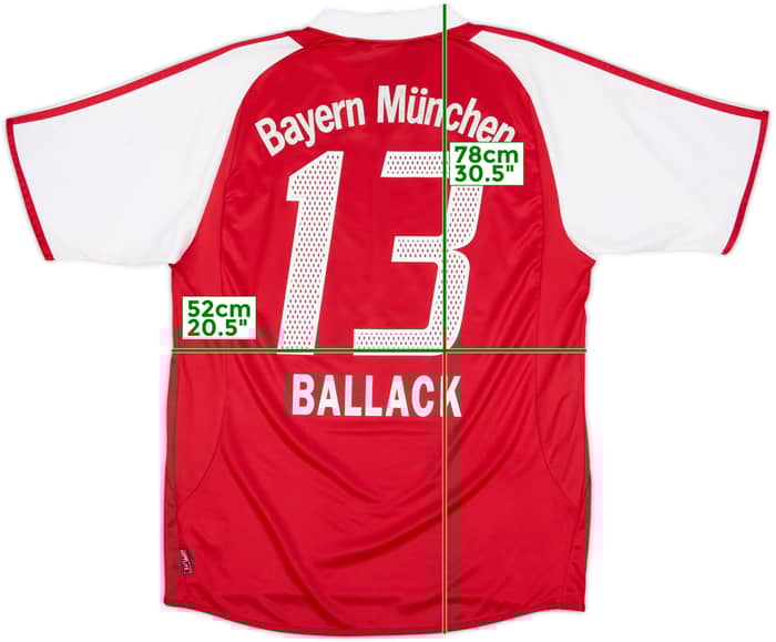 2003-04 Bayern Munich Home Shirt Ballack #13 - 6/10 - (M)