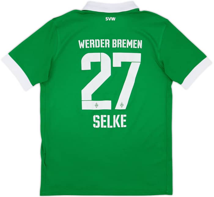 2014-15 Werder Bremen Home Shirt Selke #27 - 6/10 - (L.Boys)