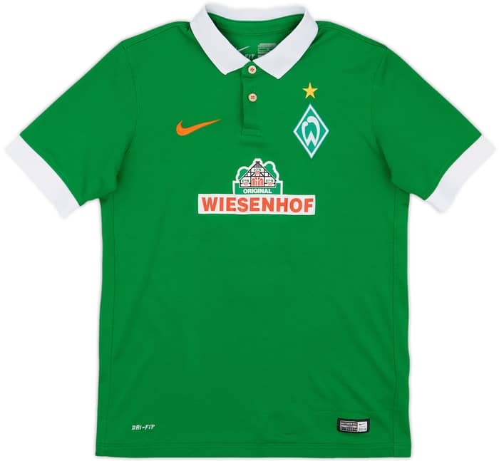 2014-15 Werder Bremen Home Shirt Selke #27 - 6/10 - (L.Boys)