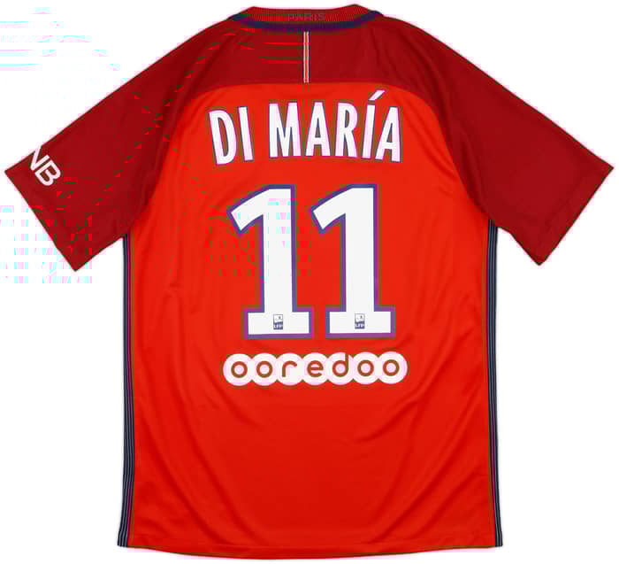 2016-17 Paris Saint-Germain Away Shirt Di Maria #11 - 6/10 - (M)