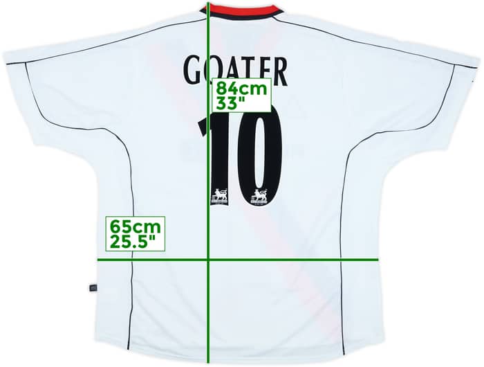 2002-03 Manchester City Away Shirt Goater #10 (XXL)