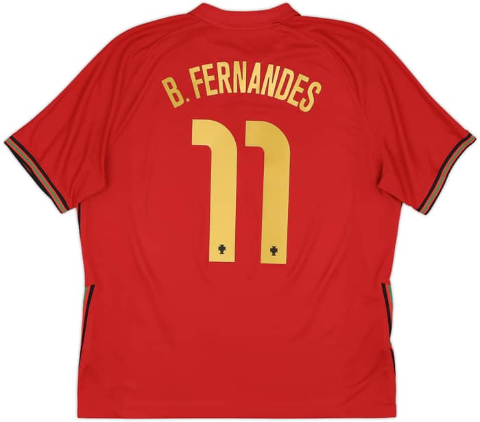 2020-21 Portugal Home Shirt B.Fernandes #11 - 10/10 - (XL)
