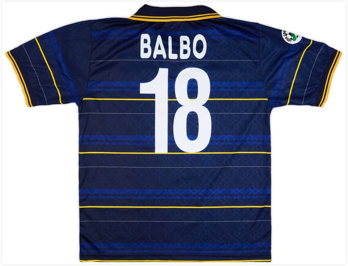 1998-99 Parma Match Issue Third Shirt Balbo #18