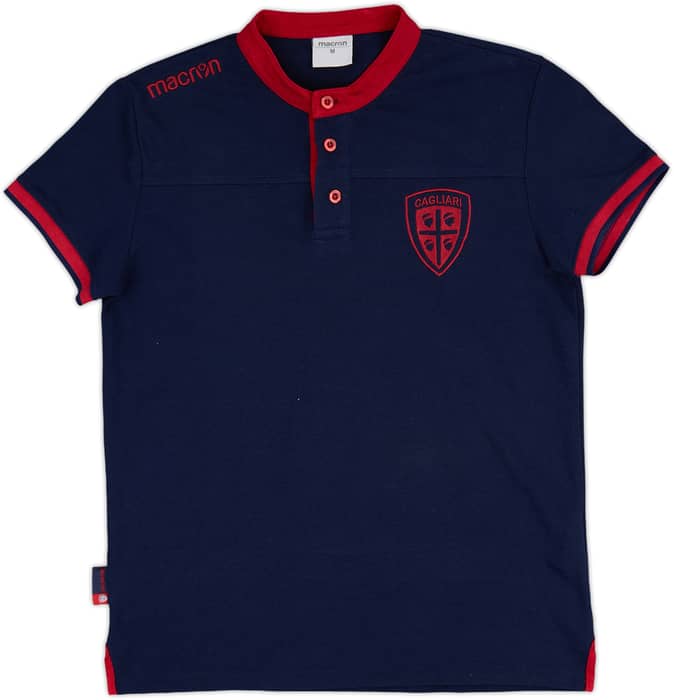 2018-19 Cagliari Macron Polo Shirt - 9/10 - (M)