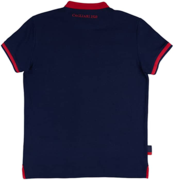 2018-19 Cagliari Macron Polo Shirt - 9/10 - (M)