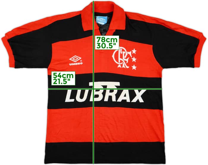 1992-93 Flamengo Home Shirt #10 - 9/10 - (L)