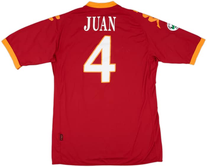 2009-10 Roma Home Shirt Juan #4 - 6/10 - (XXL)