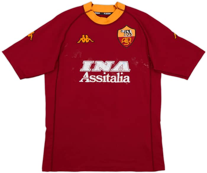 2000-01 Roma Home Shirt Montella #9 - 5/10 - (L)