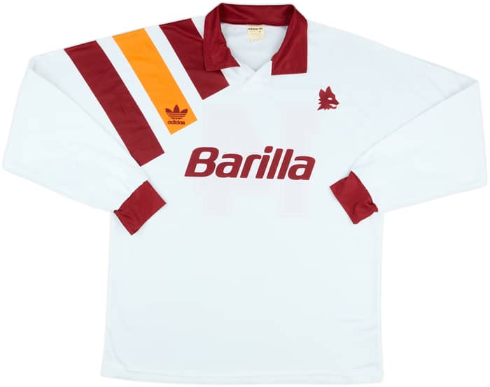 1993-94 Roma Match Issue Away L/S Shirt #14
