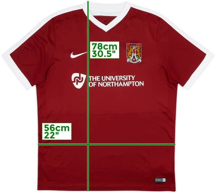 2016-17 Northampton Home Shirt - 7/10 - (XL)