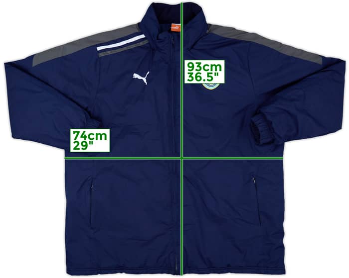 2013-14 Burnley Puma Padded Bench Coat - 8/10 - (XXL)