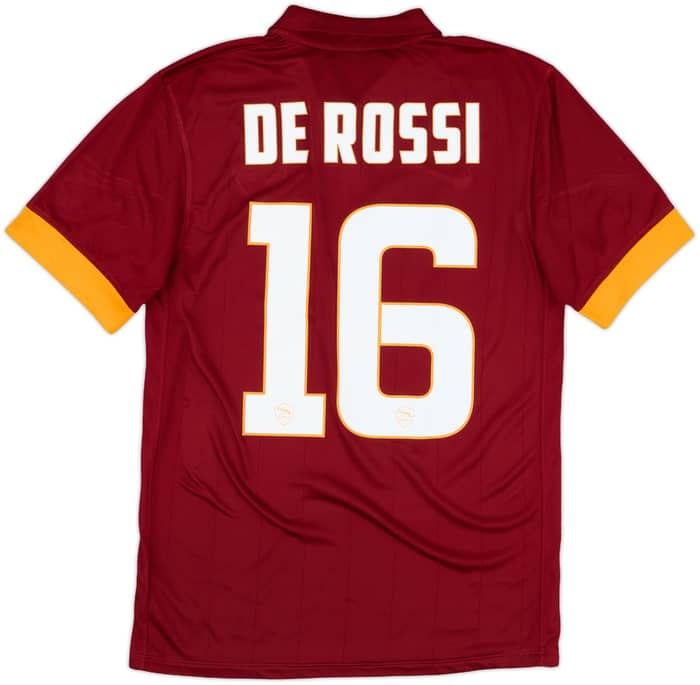 2014-15 Roma Home Shirt De Rossi #16 - 10/10 - (S)