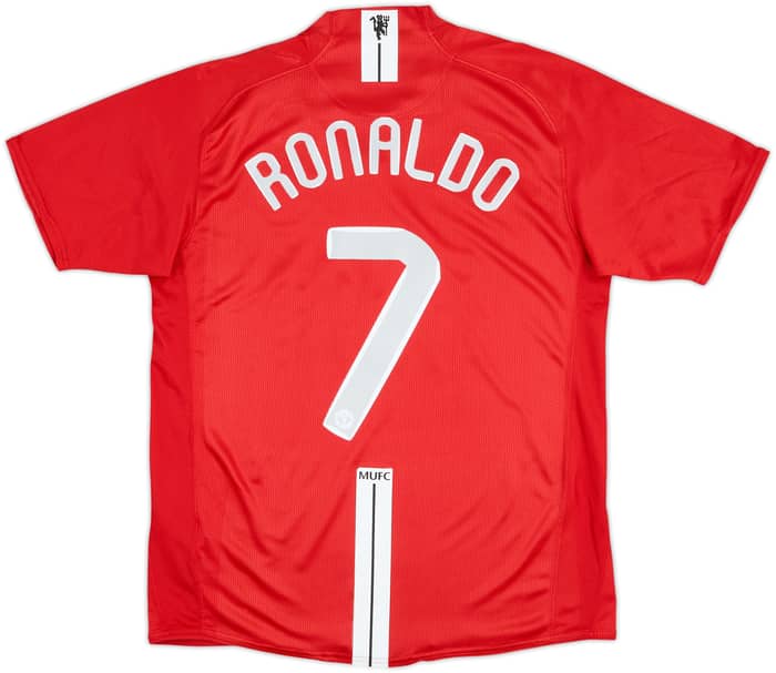 2007-09 Manchester United Home Shirt Ronaldo #7 - 9/10 - (M)