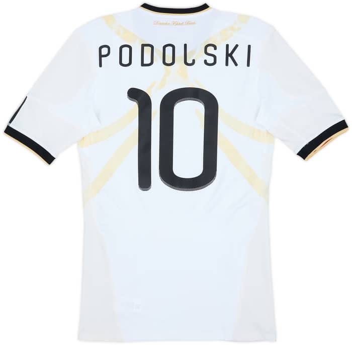 2010-11 Germany Player Issue Techfit Home Shirt Podolski #10 - 6/10 - (L)