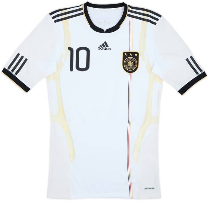 2010-11 Germany Player Issue Techfit Home Shirt Podolski #10 - 6/10 - (L)