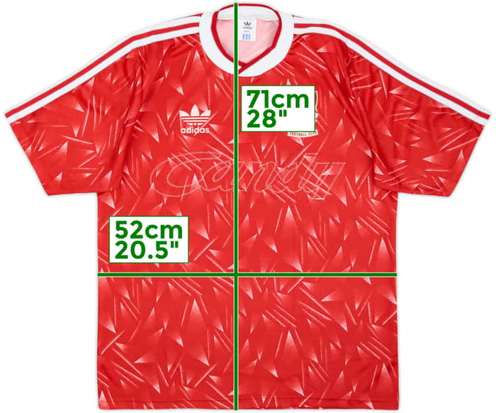 1989-91 Liverpool Home Shirt - 4/10 - (M)