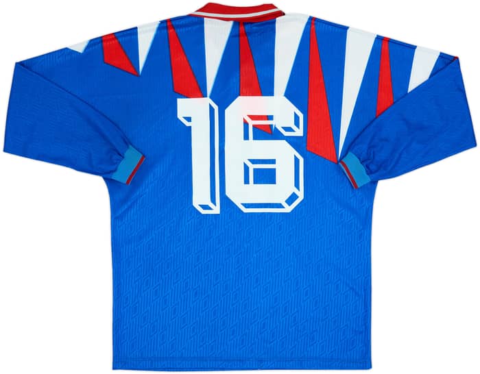 1990s Umbro Template L/S Shirt #16 - 8/10 - (XL)
