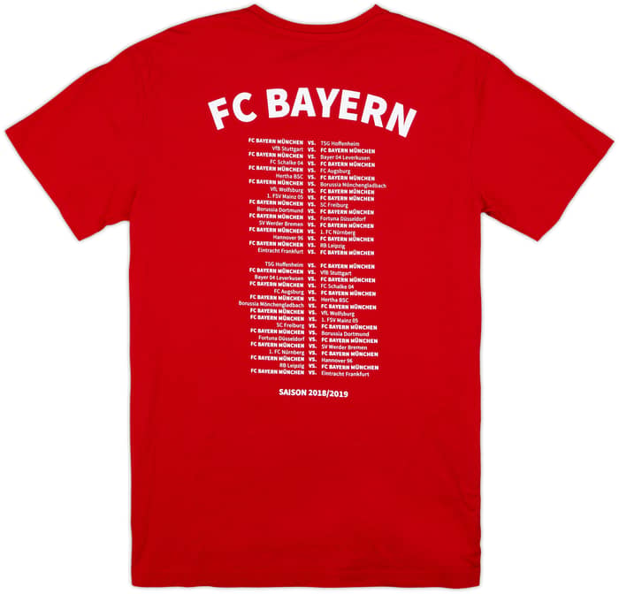 2018-19 Bayern Munich Cotton Tee - 9/10 - (M)