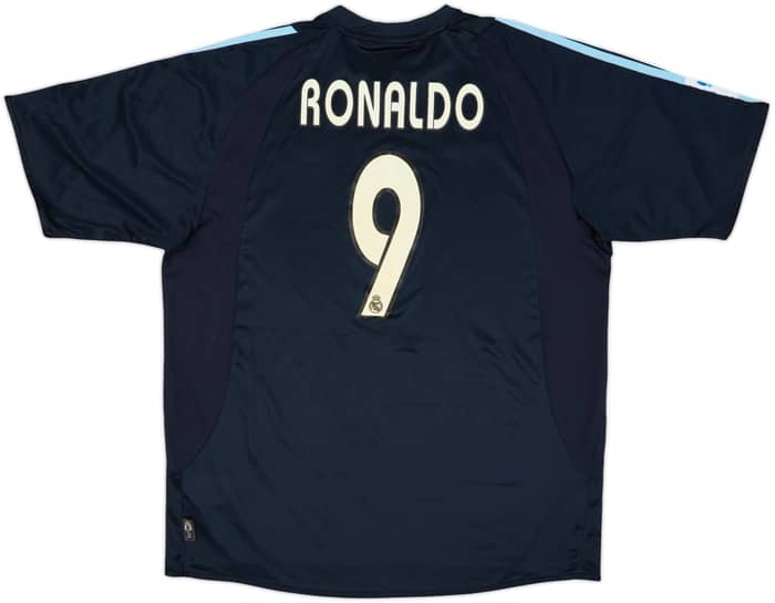 2003-04 Real Madrid Camiseta Visitante Ronaldo #9 - 6/10 - (L)
