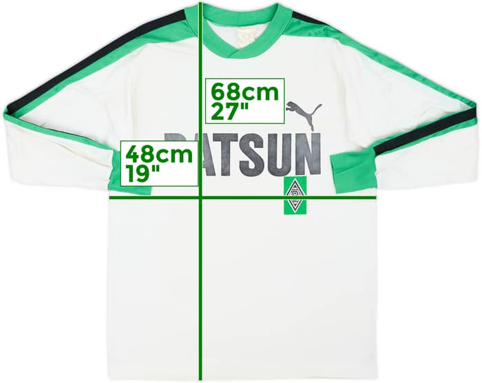 1979-81 Borussia Monchengladbach Home L/S Shirt - 6/10 - (S)