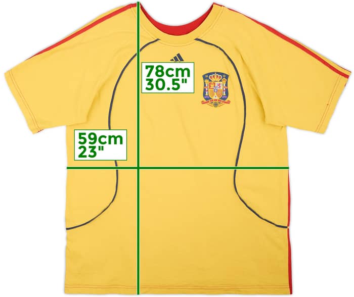 2007-09 Spain adidas Cotton Tee - 8/10 - (L)