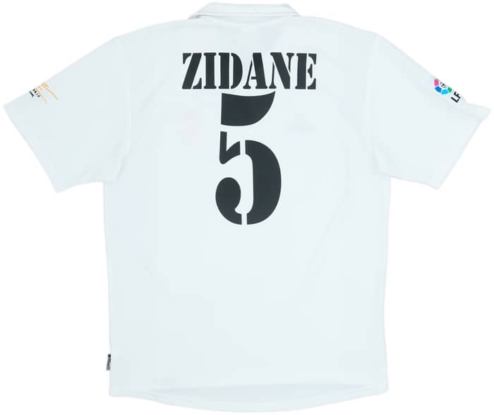 2001 Real Madrid Home Shirt Zidane #5 - 8/10 - (M)