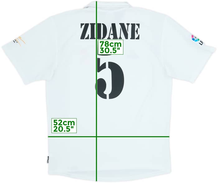 2001 Real Madrid Home Shirt Zidane #5 - 8/10 - (M)