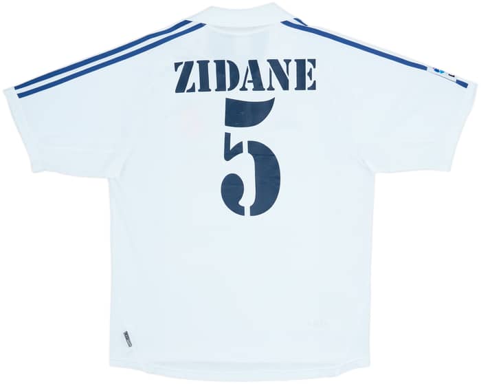 2001 Real Madrid Home Shirt Zidane #5 - 6/10 - (L)