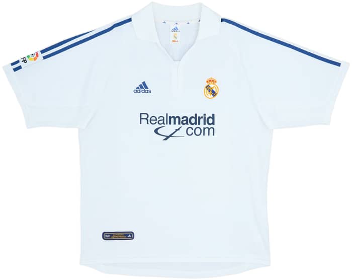 2001 Real Madrid Home Shirt Zidane #5 - 6/10 - (L)