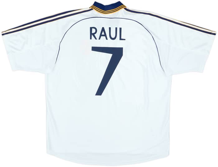 1998-00 Real Madrid Home Shirt Raul #7 - 6/10 - (XXL)
