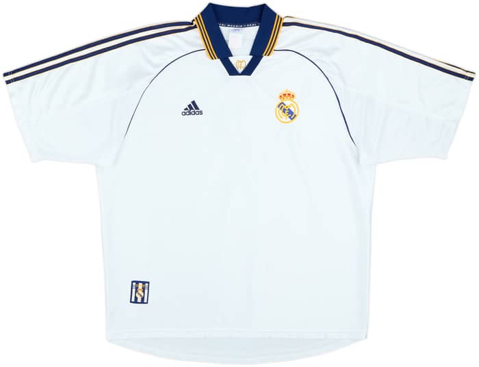 1998-00 Real Madrid Home Shirt Raul #7 - 6/10 - (XXL)