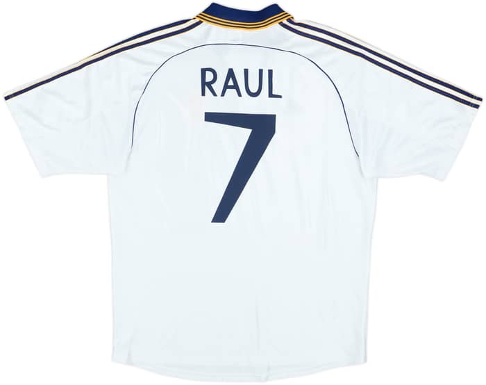 1998-00 Real Madrid Home Shirt Raul #7 - 5/10 - (XL)