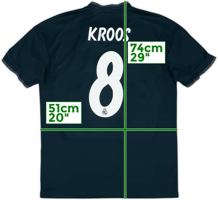 Camiseta de visitante del Real Madrid 2018-19 Kroos #8 - 8/10 - (M)