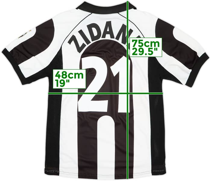 1997-98 Juventus Centenary Home Shirt Zidane #21 - 9/10 - (M)