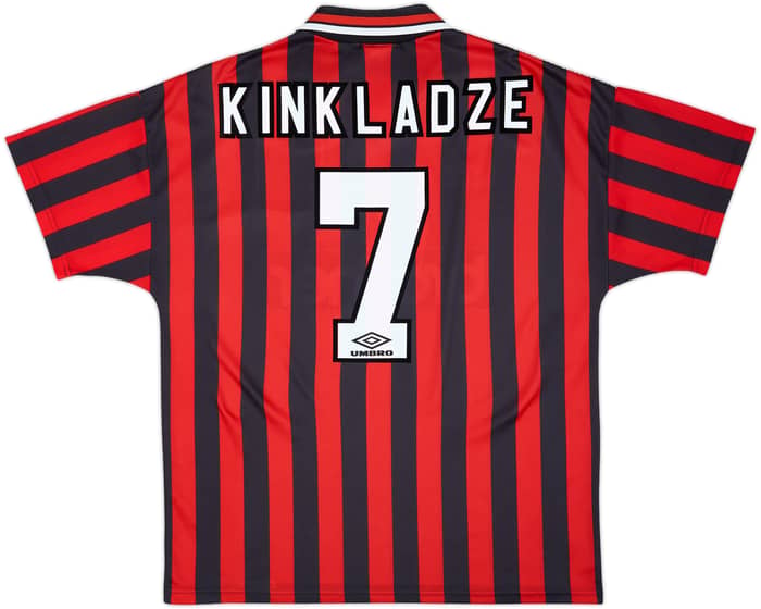 1994-96 Manchester City Away Shirt Kinkladze #7 - 9/10 - (XL)