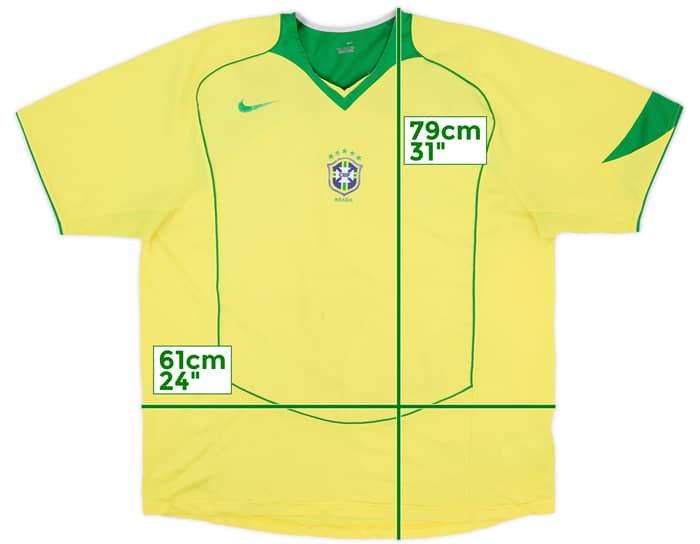 2004-06 Brazil Home Shirt - 5/10 - (XL)