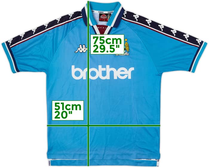 Camiseta de local del Manchester City 1997-99 - 5/10 - (M)