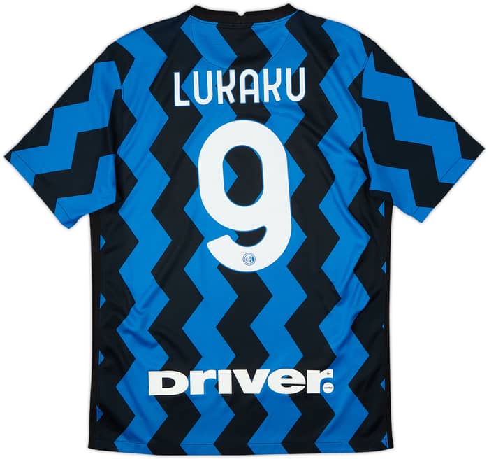2020-21 Inter Milan Home Shirt Lukaku #9 - 6/10 - (M)