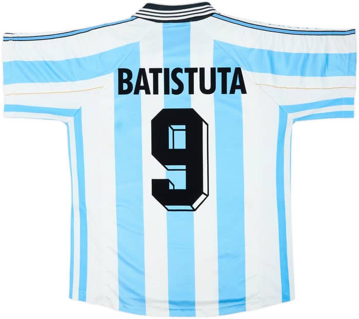 1998-99 Argentina Home Shirt Batistuta #9 - 6/10 - (M)